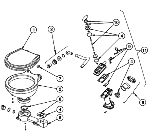 Johnson Johnson Pump space saver porseleinen pot