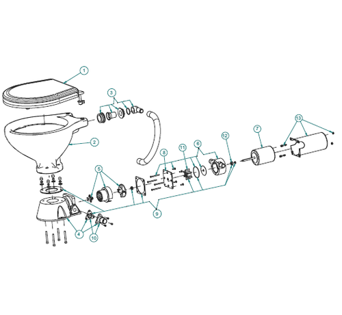 Johnson Johnson Pump kunststof voet set