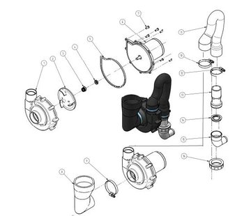 Allpa Houten Bril met deksel  voor hand- & e-toilet normale pot  Laguna