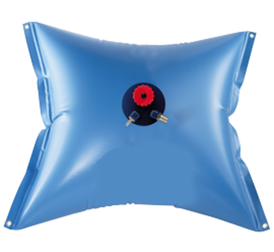 Flexibele kunststof drinkwatertank 150l  afm. 730x1300mm  recht model  inclusief dop & nippels