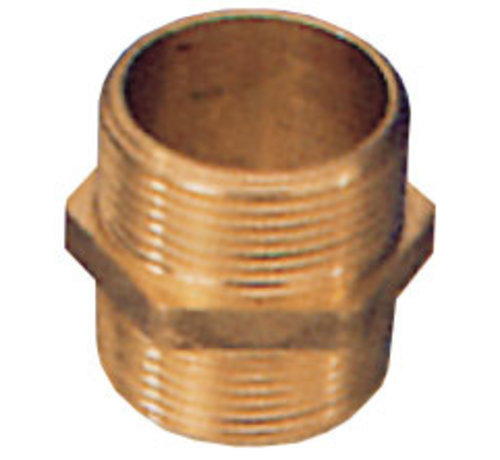 Allpa  Messing verbindingsnippel  1-1/2