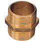 Messing verbindingsnippel  1-1/2