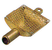 Allpa Messing zuigkorven met RVS filter   Diamter 25mm