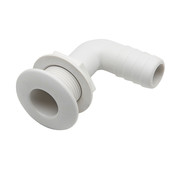 Allpa Kunststof haakse huiddoorvoer   Diamter 1 x 25mm  wit