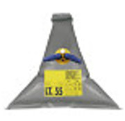 Allpa Vuilwatertank   100l  1100x1100mm  gewicht 1 3kg  driehoek