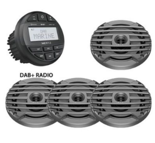 Hertz HMR 10D SET - DMR DAB+ Radio + 4 speakers