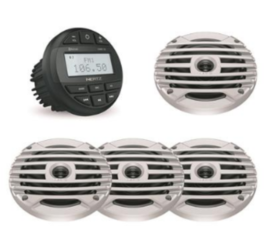 Hertz HMR 10 Set - DMR Radio + 4 speakers
