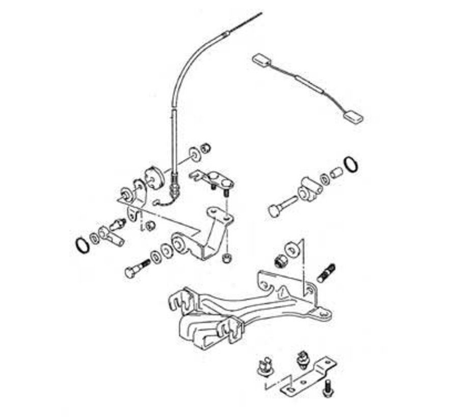 Suzuki/Johnson remote control attaching kit DF4 ,DF5 and DF6 671