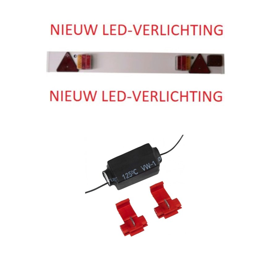 VERLICHTINGSBALK LED-VERLICHTING + MISTLICHT EN 9 METER KABEL