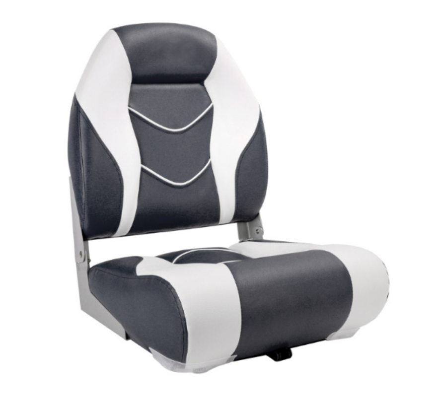 TM Bootstoel / Klapstoel High Back | wit / antraciet