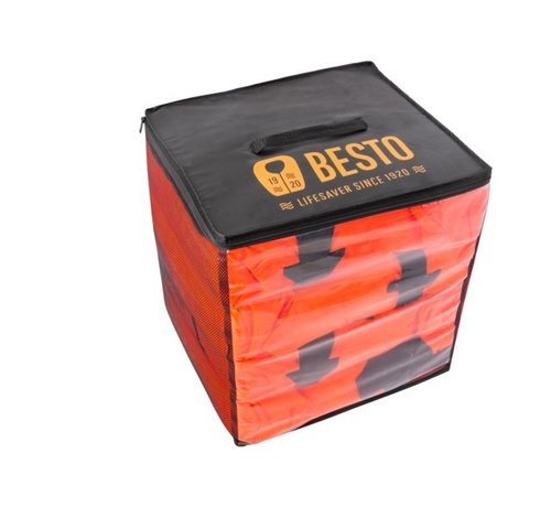 Besto Besto Tas met 6 reddingvesten adult 100N 60 x 40 x 40cm