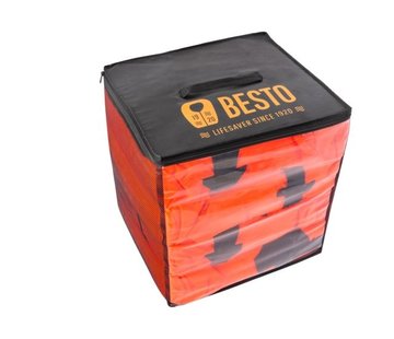 Besto Besto Tas met 4 reddingvesten adult 100N 45 x 40 x 40cm