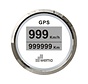 Silver serie GPS speedometer digitaal 52mm wit