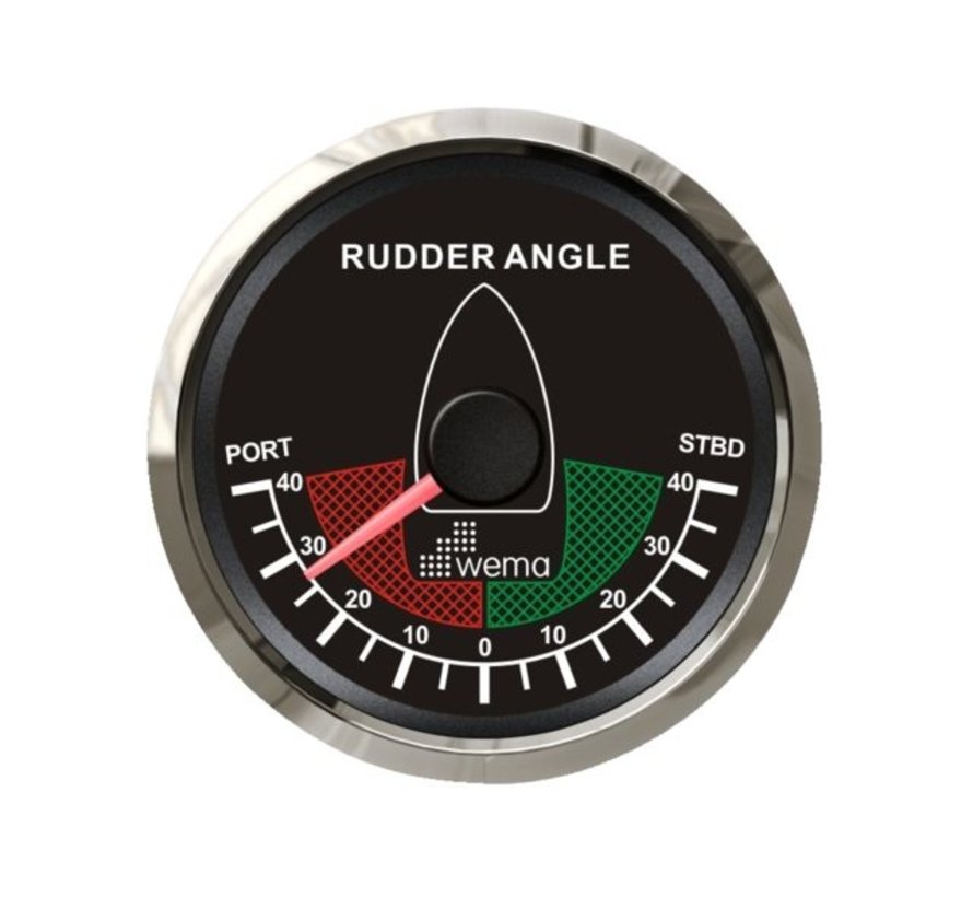 Silver serie roerstand aanwijzer NMEA2000 zwart