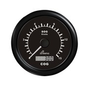 Wema GPS speedometer 0-15 kn zwart incl. antenne