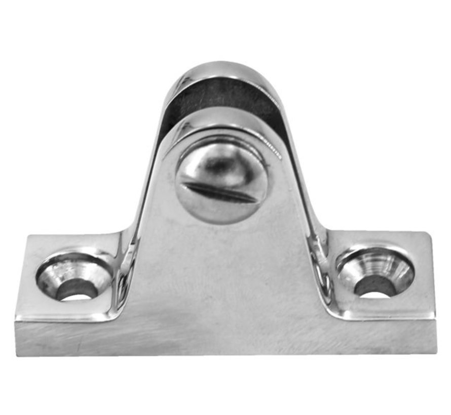 Buiskapbeslag RVS dekplaat 80 graden met schroef