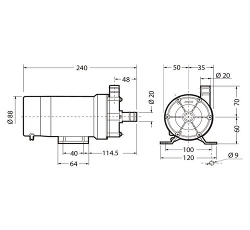 Velair Velair Waterpomp centrifugaal 35l  230V