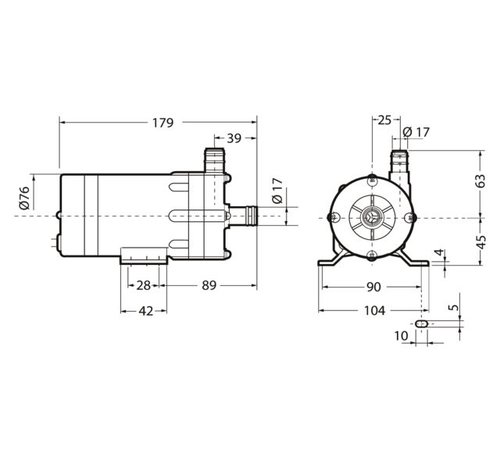 Velair Velair Waterpomp centrifugaal 25l 230V