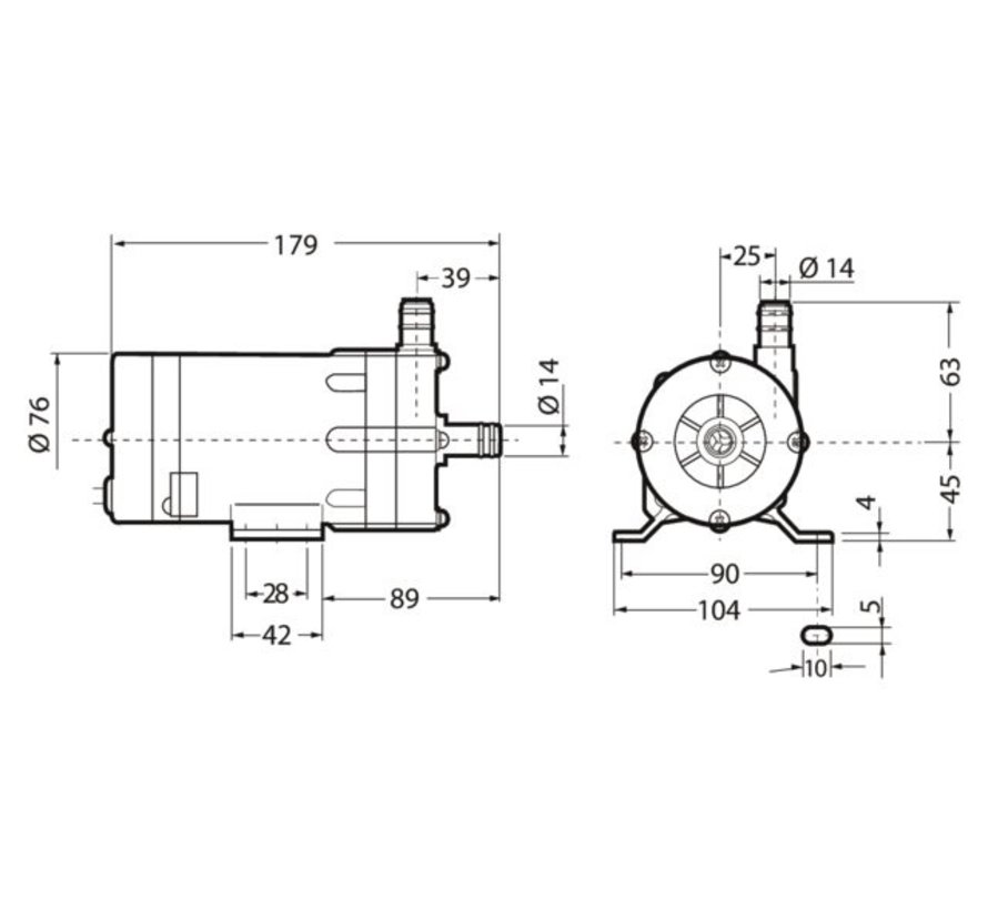 Velair Waterpomp centrifugaal 25l 230V