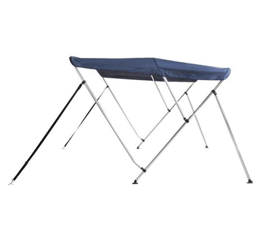 Bimini top deluxe 3 boog 183x200-213x117cm zwart
