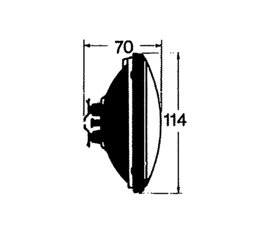 Lamp 114mm 24V/50W