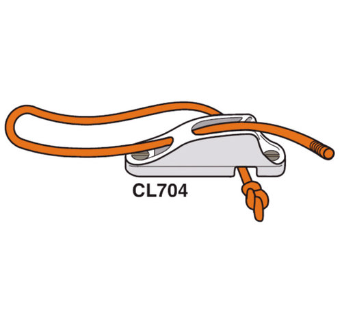 Clamcleat CL704 Aluminium 3-6mm