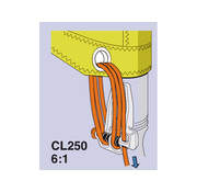 Clamcleat CL250 Aluminium 3-5mm