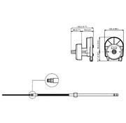 Ultraflex M58 stuurkabel 3.05 m