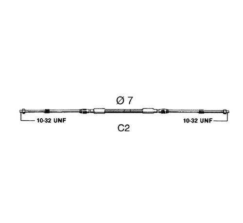 Ultraflex Schakelkabel C2 8ft 2.44m