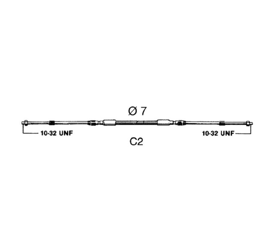 Schakelkabel C2 8ft 2.44m