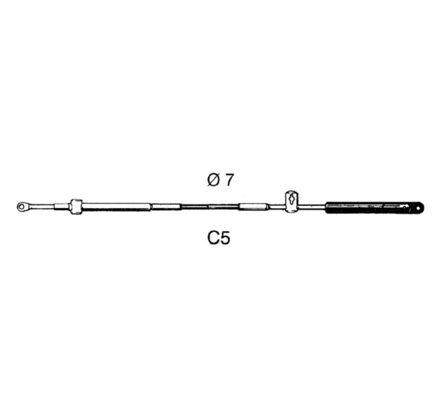 Schakelkabel C5 8ft 2.44m