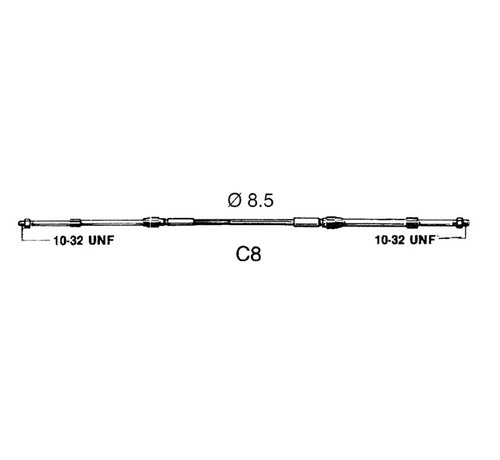 Ultraflex Schakelkabel C8 5ft 1.53m
