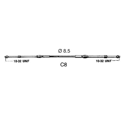 Ultraflex Schakelkabel C8 7ft 2.14m