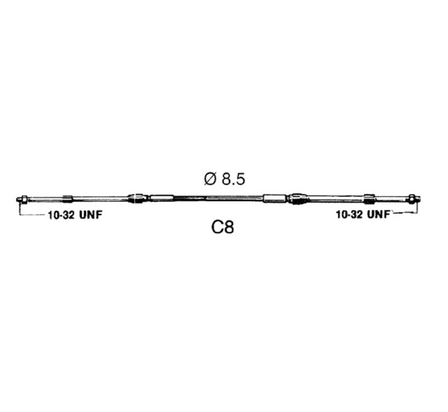 Schakelkabel C8 17ft 5.19m
