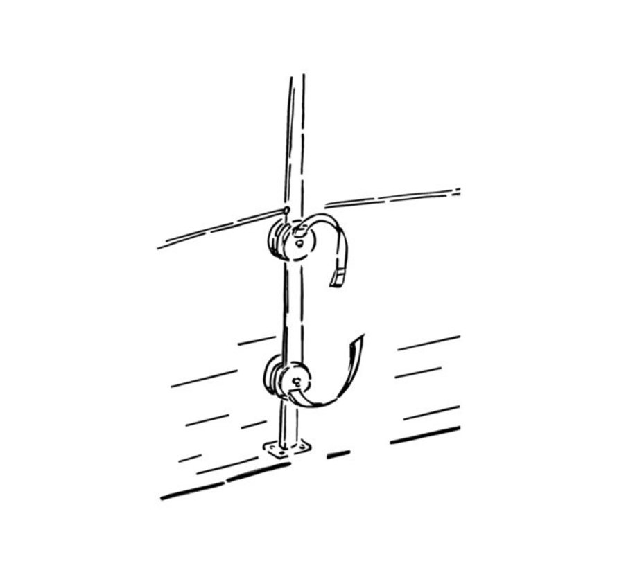 Railinghouder voor SUP - 2 of 4 klemmen