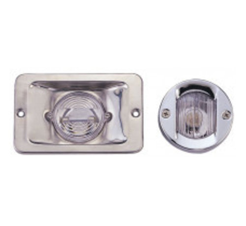 Allpa Allpa LED-Heklicht, rechthoekig, 8-30V / 1W, 135Graden, LED 1x 1W, RVS huis met heldere lens