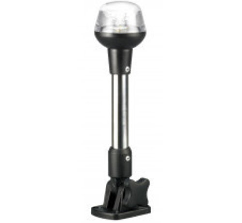 Allpa Allpa LED Rondschijnend toplicht, 12V, 360Graden, LED 1x 0,5W, zwart huis met heldere lens, H=635mm