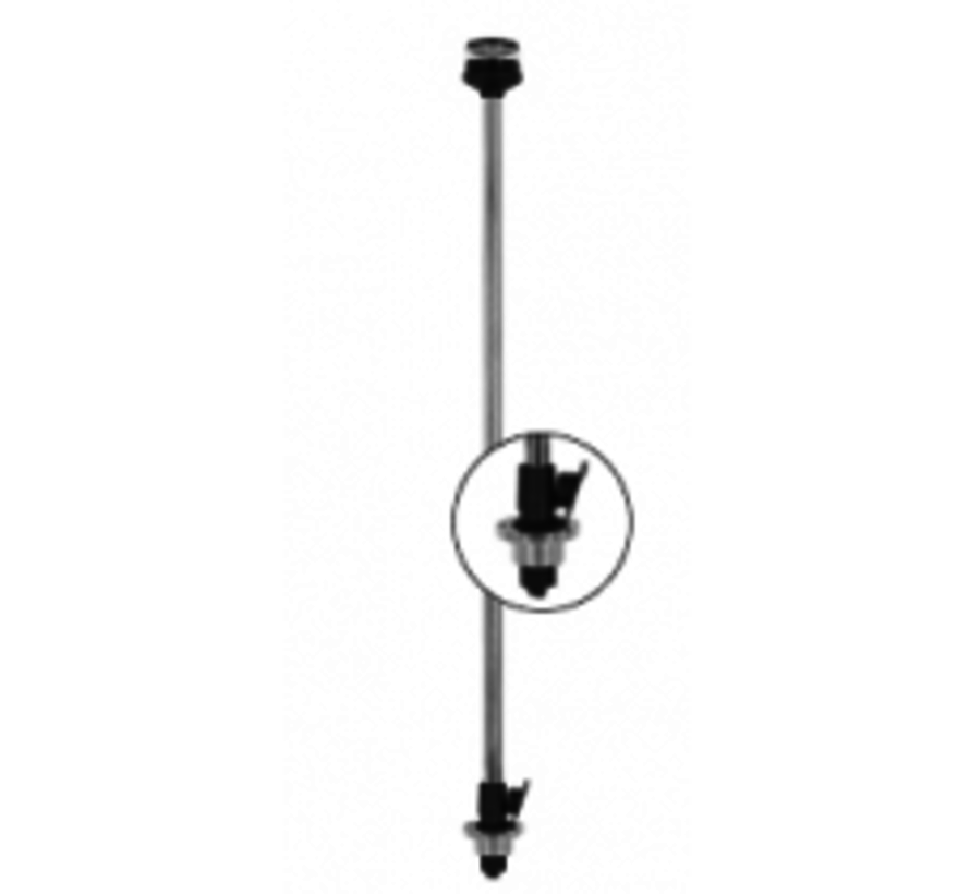 Rondschijnend Toplicht LED; 360Graden; L=1000mm Voetmontage