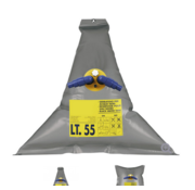 Allpa Vuilwatertank   55l  950x950mm  gewicht 0 75kg  driehoek