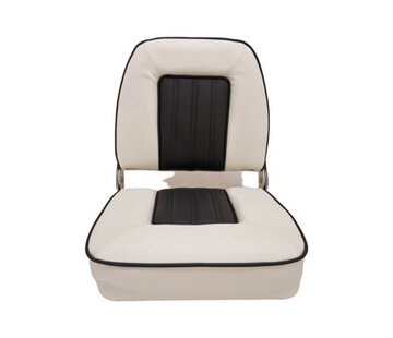 Hollex Bootstoel Black Star klapstoel wit / zwart met bies