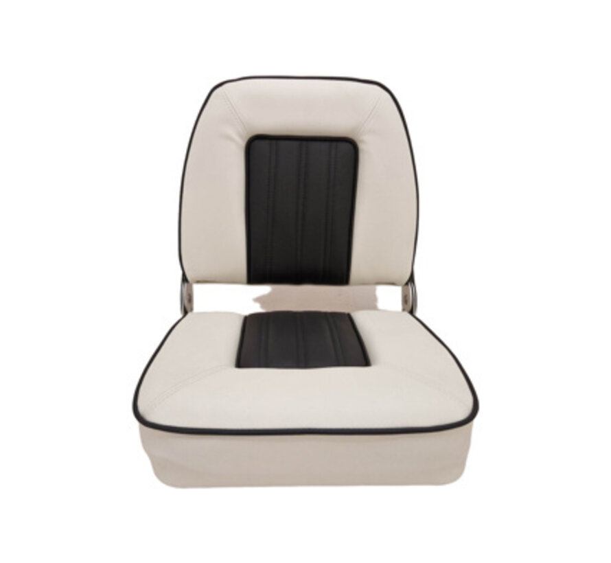 Hollex Bootstoel Black Star klapstoel wit / zwart met bies