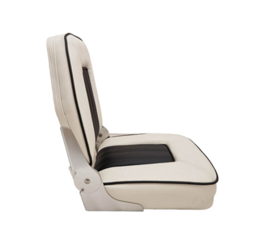 Hollex Bootstoel Black Star klapstoel wit / zwart met bies