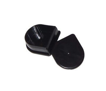 Talamex Steigerstootrand P-eindstuk zwart (2 stuks)