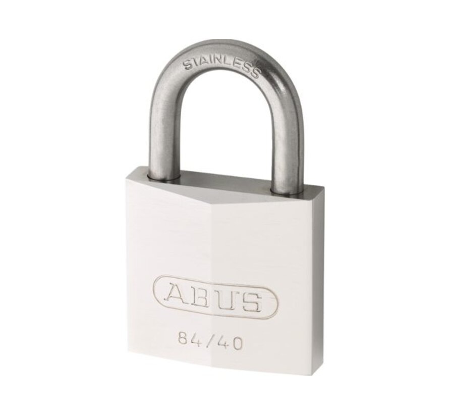 Abus Hangslot Verchroomed met RVS Beugel  40MM