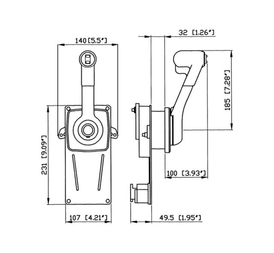 Model B183 met positieve neutraalstandblokkering