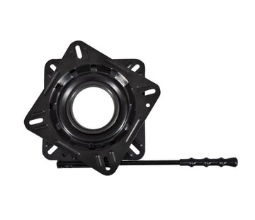 Talamex Draaiplateau met lock gecoat zwart
