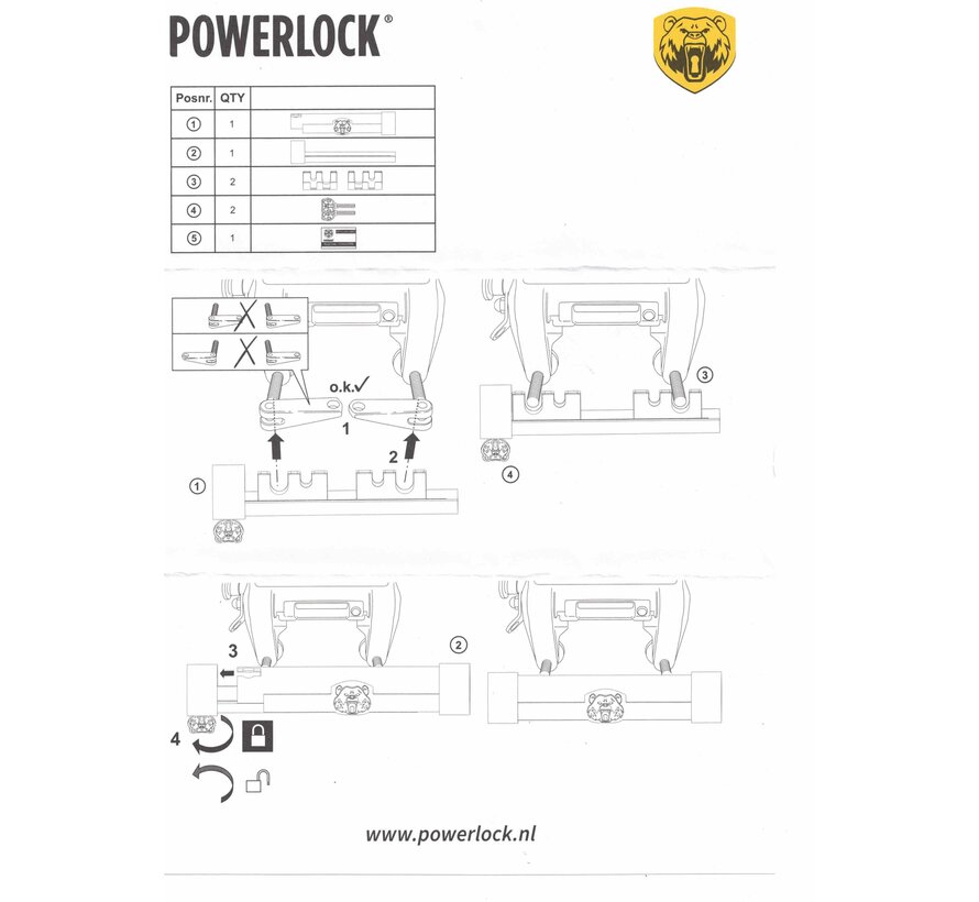 Powerlock BBM-1 | SCM Goedgekeurd Buitenboordmotorslot | 2 - 10 PK