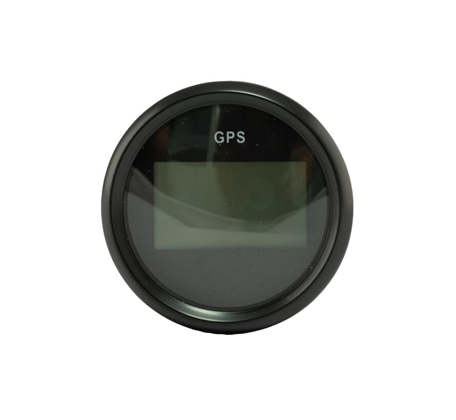 Digitale GPS Snelheidsmeter Zwart Ø59 mm (9-32V)