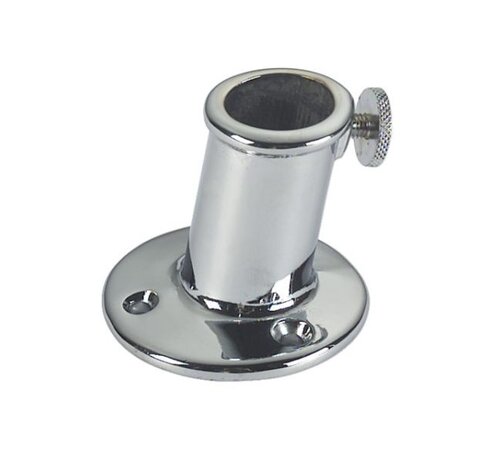 Foresti Suardi Vlaggenstokhouder messing verchroomd 25mm