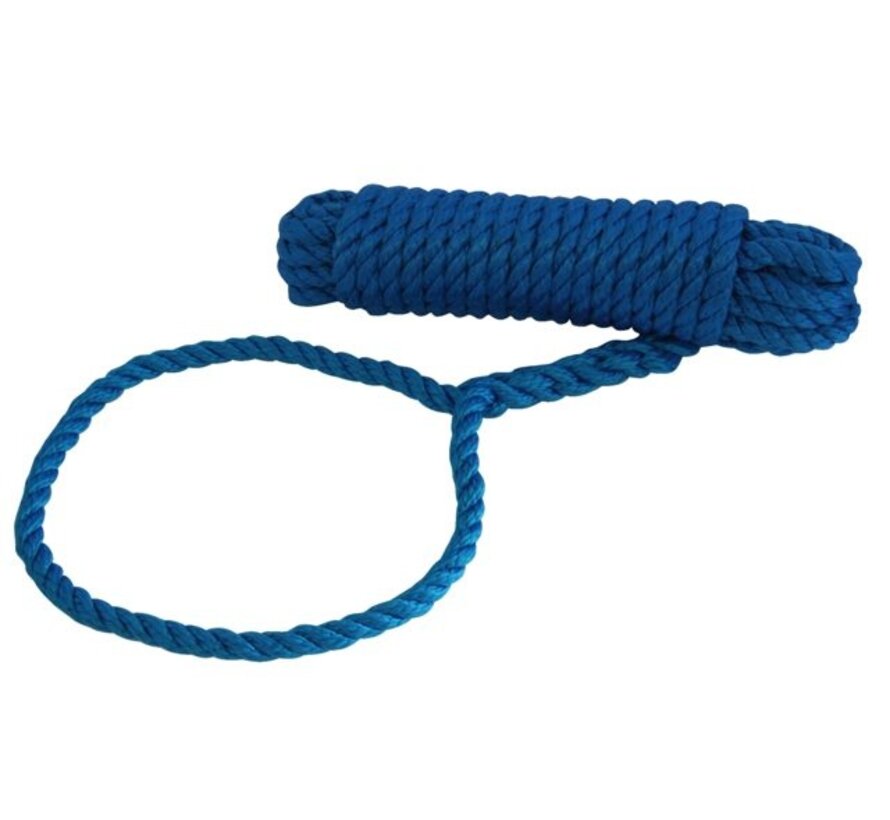Talamex Superlene Landvast Polypropyleen 3 strengs Blauw
